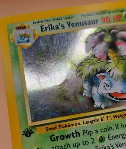 Erika's Venusaur 1st Edition Gym Challenge Holo Rare No. 4 Pokemon Card - 2000 - Image 2