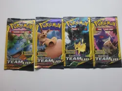 Pokemon Sun&Moon Team Up Dollar Pack Art Set 3 Card Packs 2019 - Image 1
