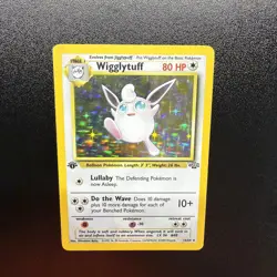 Pokemon TCG Wigglytuff Holo Rare Card 16/64 1st Edition Pokemon TCG Vintage Card - Image 1