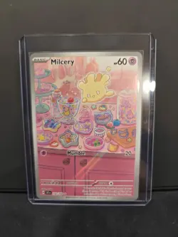 Milcery 152/142 Pokemon TCG Stellar Crown Illustration Rare Holo Card - Image 1