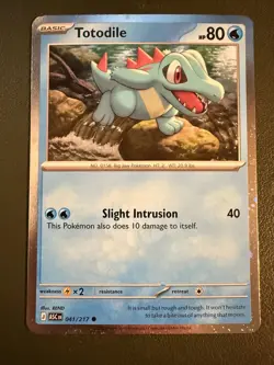 Pokemon TCG Totodile 41/217 ME2.5 Ascended Heroes Cosmos Holo NM - Image 1