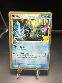 Pokemon TCG Celebrations Mimikyu SWSH136 Holo Rare Promo Card NM - Image 1
