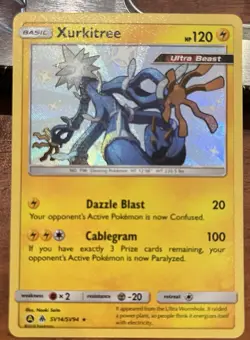 Xurkitree SHINY SV14/SV94 Hidden Fates NM Holo Foil Rare Pokemon Card - Image 1
