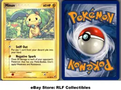 2005 Pokemon, EX Deoxys, #41/107 Minun, Uncommon - Image 1