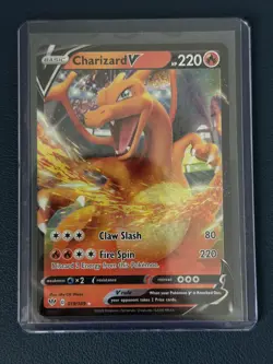 Pokemon TCG Charizard V SWSH03 Darkness Ablaze 019/189 Ultra Rare Holo NM - Image 1