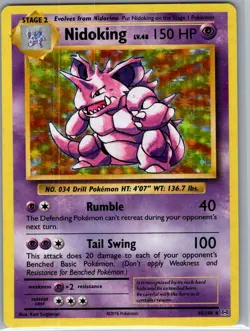 Nidoking 45/108 Holo XY - Evolutions - Pokemon Card - NM - Image 1
