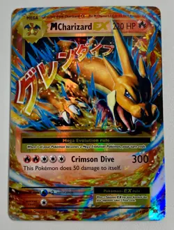 Mega M Charizard EX 13/108 XY Evolutions Holo Full Art Rare Pokemon TCG - Image 1