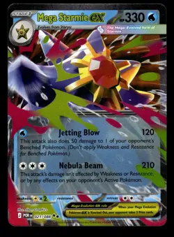Mega Starmie ex 021/088 Double Rare Perfect Order Pokemon Card - Image 1