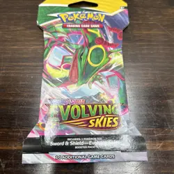 Pokemon Evolving Skies Sleeved Booster Pack Complete Art Set Of 4 Packs. - Image 5