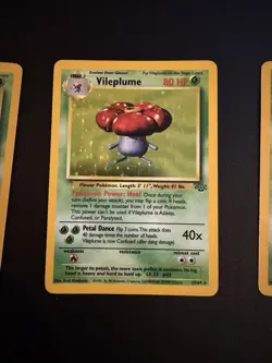 Pokemon 3x Vileplume Vintage Cards Lot – Jungle/Base Set Style NM/LP - Image 3