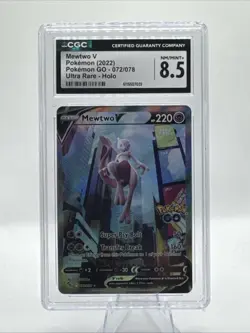 Mewtwo V (Alternate Full Art) 072/078 Pokemon GO Holo - Image 1