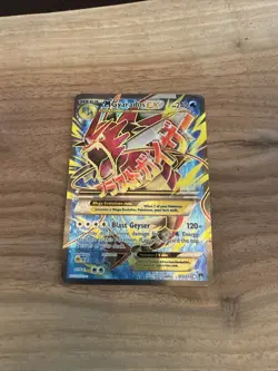 Pokemon Mega Gyarados EX XY Breakpoint Holo Full Art Ultra Rare Card 115/122 - Image 1