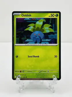 🔥Pokemon TCG-Mega Evolution Phantasmal Flames-Oddish-001/094-Cosmo Holo-M/NM🔥 - Image 1
