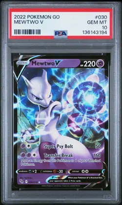 2022 POKEMON GO #030 MEWTWO V PSA 10 - Image 1