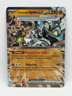 Cornerstone Mask Ogerpon ex - Double Rare 058/131 NM Pokemon TCG - Image 1