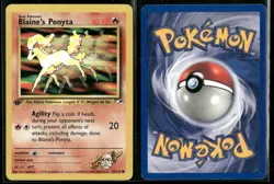 ✰ BLAINE'S PONYTA 63/132 1ST EDITION COMMON GYM HEROES POKEMON ✰ LP - Image 1