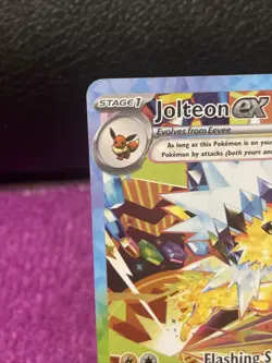 Pokemon Jolteon ex 260HP Special Illustration Rare Tera 153/131 Prismatic Holo - Image 3