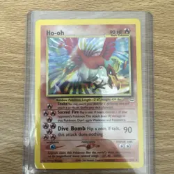 Pokemon TCG Ho-Oh Neo Revelation Holo Card 7/64 MP Condition - Image 1