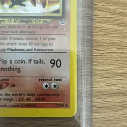 Pokemon TCG Ho-Oh Neo Revelation Holo Card 7/64 MP Condition - Image 4