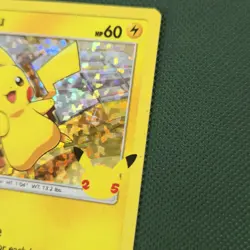 HOLO BLEED LP Pikachu 25/25 25th Anniversary McDonalds Promo Pokemon Card 2021 - Image 5