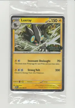 Luxray - Cosmos Holo Stamped Promo Pokemon Card POR 028/088 Sealed - Image 1