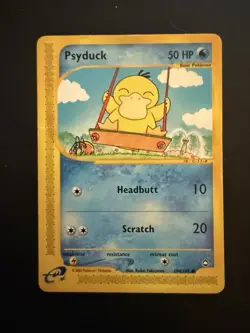 Pokemon Psyduck 104/147 Aquapolis Common Regular Card 2002 English TCG - Image 1