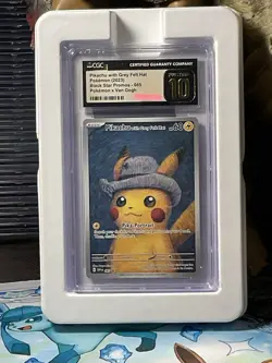 Cgc Pristine Pikachu with Grey Felt Hat Pokemon (2023) Black Star Promos - 085 - Image 3