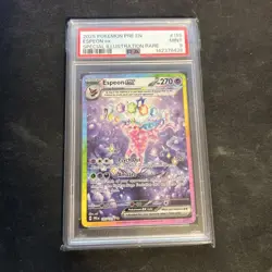 2025 POKEMON PRE EN-PRISMATIC EVOLUTIONS #155 ESPEON EX PSA 9 - Image 1
