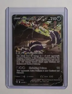 Skuntank V Alternate Full Art 181/195 Sword & Shield Silver Tempest Pokemon - Image 1