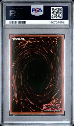 2002 Yu-Gi-Oh! Gaia the Dragon Champion LOB 1st Edition Secret Rare PSA 8 - Image 2