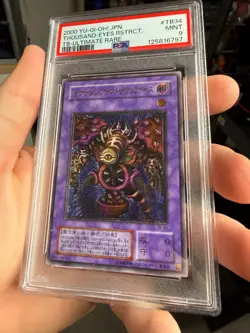 Yu-Gi-Oh PSA 9 Thousand-Eyes Restrict TB-34 Ultimate Rare Japanese New Cert - Image 1