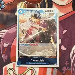 One Piece Card Game Cavendish Character Card OP01-045 4 Cost 6000 Power - Image 1
