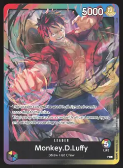 Monkey.D.Luffy Release Event Leader Normal One Piece Promo NM - Image 1