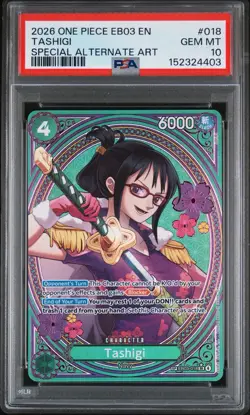 One Piece CCG Tashigi EB-03 018 PSA 10 GEM MINT - Image 1