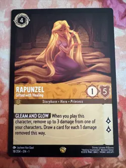 Rapunzel GIFTED WITH HEALING 18/204 Lorcana The First Chapter Disney NM - Image 1
