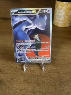 Pokemon Team Rocket’s Mewtwo ex 281/217 SIR Ascended Heroes NM - Image 4