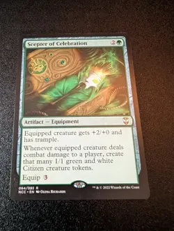 Scepter of Celebration MTG Commander: Streets of New Capenna NM x1 - Magic Card - Image 1