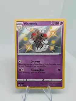 Alcremie SV058/SV122 Shining Fates Holo Pokemon Card - NM - Image 1