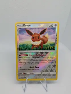 Eevee 101/149 - Reverse Holo Sun & Moon Base - Pokemon TCG Card - LP - Image 1