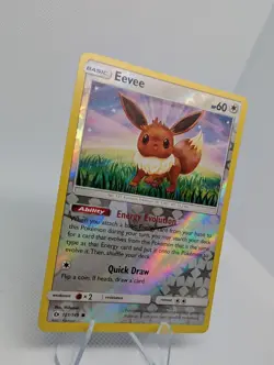 Eevee 101/149 - Reverse Holo Sun & Moon Base - Pokemon TCG Card - LP - Image 2