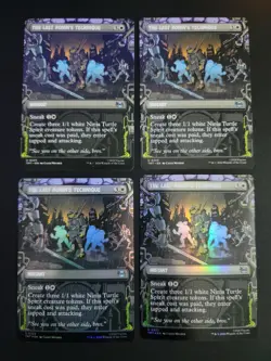 The Last Ronin's Technique (2 Showcase Foil & 2 Non) Uncommon MTG Ninja Turtles - Image 1