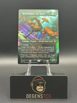 Michelangelo, the Heart (0005) (Borderless) Commander: Teenage Mutant Ninja... - Image 1