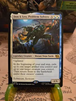 MTG Don & Leo, Problem Solvers Teenage Mutant Ninja Turtles Regular Rare NM - Image 1