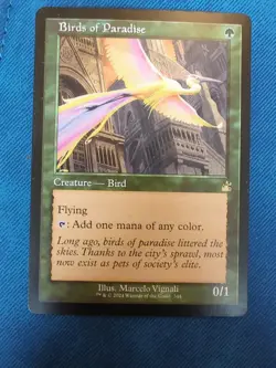 MTG - Birds of Paradise Retro Frame - Ravnica Remastered - LP - Image 1