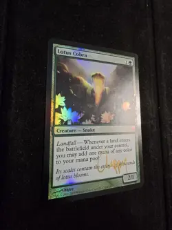 Magic: The Gathering Lotus Cobra ZEN Foil, Signed by Chippy - Image 2