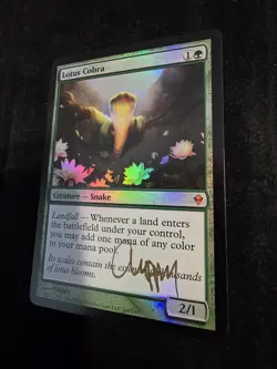 Magic: The Gathering Lotus Cobra ZEN Foil, Signed by Chippy - Image 3