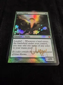 Magic: The Gathering Lotus Cobra ZEN Foil, Signed by Chippy - Image 4