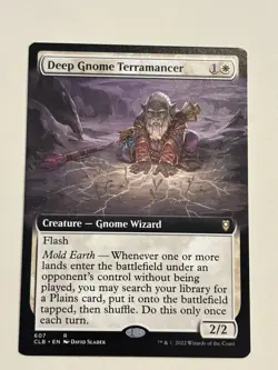 MTG Deep Gnome Terramancer Extended Art CLB 607 Mint - Image 1