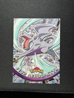 Pokemon AERODACTYL #142 Non-Holo Topps Blue Logo TV Animation Vintage 2000 LP - Image 4