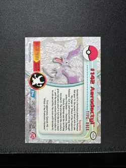 Pokemon AERODACTYL #142 Non-Holo Topps Blue Logo TV Animation Vintage 2000 LP - Image 5